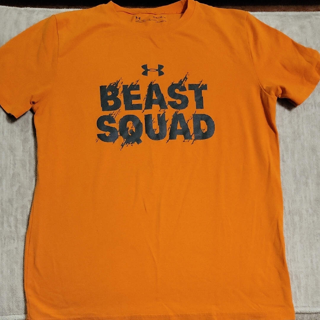 Under Armour Kids Bold Orange Beast Squad Tee